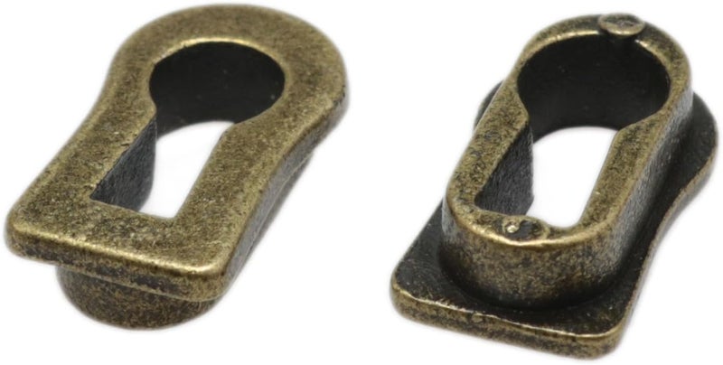 yukata Bronze Zinc Alloy Keyhole Cover Keyhole Protector Covers Key Locking Inserts for Cabinet Door, Dresser Drawers, Desk Antique, Modern Furniture Hardware Vintage Accessories 8PCS - Image 2